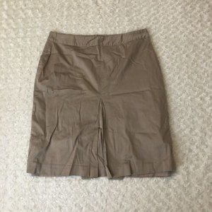 Donna Rae Women's Tan Skirt Size 16 Stretch